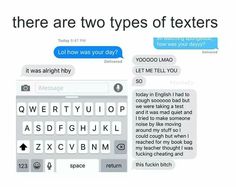 two texts that are next to each other