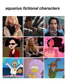 some cartoon characters with different expressions and words in the same image, one is holding a microphone