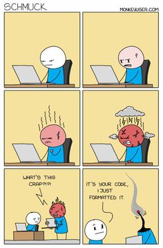 a comic strip about how to use a computer