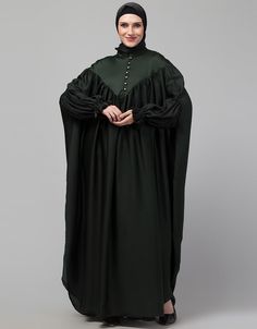 Yoke and Gathered Front and Back Pleated sleeve Free size Kaftan abaya easy to wear Back close with loop, button & zip, easy to wear Pocket Also Available Hijab and band shown in the image can be bought separately Fabric: PartyCare: Mild machine wash/ hand Cold Wash/Dry cleanWe request customers to carefully choose the correct size and dress length referring to our size chart Casual Abaya, Kaftan Abaya, Moroccan Caftan, Dusty Purple, Hip Dress, Waist Dress, Muslim Fashion, Purple Color, Free Size