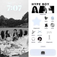 Thedaybefore Widget Kpop, Newjeans Homescreen Layout, Newjeans Phone Theme, Aesthetic Wallpaper Layout, Kpop Homescreen Ideas, Newjeans Layout, Newjeans Homescreen, Iphone Layout Homescreen, Kpop Homescreen