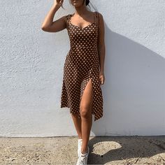 Affordable Playful Fitted Sundress, Cheap Casual Daisy Print Dresses, Cheap Multicolor Sleeveless Casual Dress, Luxury Sleeveless Polka Dot Midi Dress, Cheap Feminine Fitted Sundress, Cheap Sleeveless Sundress With Straps, Cheap Fitted Feminine Sundress, Cheap Sleeveless Dresses For Picnic, Cheap Casual Sleeveless Dress With Tie Straps