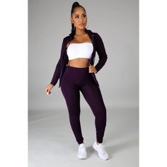 Two piece stretch set•Long sleeve Top•Front zipper closure•Hoodie•Pockets•High waist legging•92% Polyester•8% Spandex•Inseam 25 inch•Hand wash cold water•Model is wearing a One SizeMODEL STATSHeight: 5.5"Bust:34" / Waist:27" / Hips:42" Stretch Activewear For Jogging In Fall, Fall Stretch Activewear For Jogging, Stretch Athleisure Tracksuit For Fall, Fall Athleisure Stretch Tracksuit, Fall Athleisure Tracksuit, Water Modeling, Water Model, 2 Piece Set, High Waisted Leggings