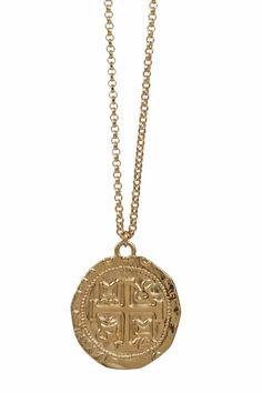 roman coin necklace Kei Jewelry, Gold Coin Necklace, Coin Pendant Necklace, Roman Coins, Solid Gold Necklace, Medallion Necklace, Work Jewelry, Bohemian Necklace, Modern Necklaces