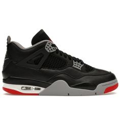 Men's Jordan 4 Retro Bred Reimagined - FV5029-006 - 15 As part of this partnership with Walmart, StockX has a 14 day return policy and the item must be in original, new condition with the StockX tag attached. Color: Black.  Gender: male.  Age Group: adult. Jordan 4 Retro Bred, Sneakerhead Room, Red Basketball Shoes, Buy Jordans, 95 Nike, Black Cement, Jordan 13 Retro, Cute Nike Shoes, Jordan 4 Retro