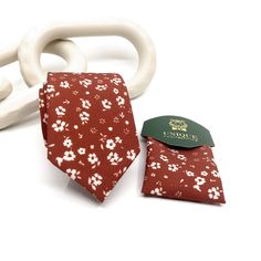 Burnt Necktie, Floral necktie, Wedding Neckties, Wedding tie, Groom necktie, Groomsmen Necktie, Groomsmen Gift, Same Matching Pocket Square ■ All our neck ties can be made in the following sizes, just specify which size you need in a note at che 2.75" (7cm) wide at it's widest point and 61" (155cm) long - Large length and width. Hand rolled and sewn by hand. Need a special color? Please convo me with request. MEASUREMENTS: »» length and wide selection - Standard  2.55" (6.50cm) wide / 58" (147cm Dapper Ties As Gifts, Dapper Standard Ties For Gift, Dapper Standard Ties As Gifts, Floral Necktie, Wedding Tie, Groomsmen Gift, Wedding Ties, Neck Ties, Hand Roll