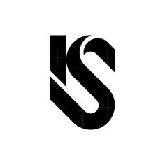 the letter s is made up of black and white letters, which appear to be overlapping