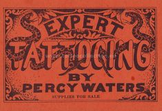 an old advertisement for tattooing by percy waters