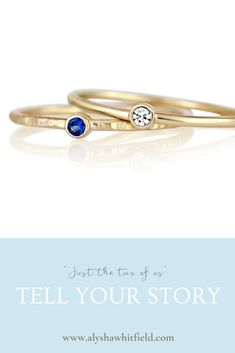 Customize these dainty stacking rings with your choice metal and gemstones, or work with me to create a more customized look! #mothersrings #birthstonerings Everyday Stackable Rings, Minimalist Birthstone Ring With Bezel Setting, Minimalist Everyday Birthstone Ring With Round Band, Everyday Birthstone Ring With Bezel Setting, Minimalist Round Cut Everyday Birthstone Ring, Minimalist Sapphire Ring With Bezel Setting For Everyday, Everyday Gemstone Stackable Rings With Round Band, Everyday Gemstone Stackable Rings, Everyday Stackable Rings With Round Stone