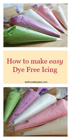 how to make easy dye free icing