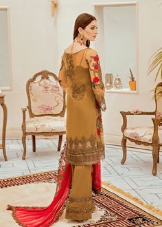 Chiffon fancy outfits with thread embroidery – Nameera by Farooq Pakistan Dress, Fancy Outfit, Pakistani Salwar Kameez, Chiffon Collection, Embroidered Chiffon, Silk Trousers, Salwar Kameez Designs, Pakistani Designers, Thread Embroidery