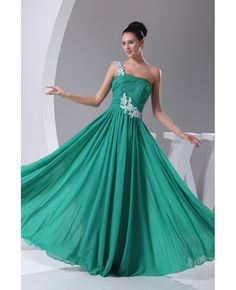 Shop best price green with white lace one shoulder pleated bridal party dress in chiffon online. Free Shipping and Custom-made. Pro since 2009. Green Prom Dress Long, Military Ball Gowns, Pleated Party Dress, Sleeveless Chiffon Dress, One Shoulder Prom Dress, Evening Dresses Online, Prom Dresses Sleeveless, Bridesmaid Dresses Plus Size, Bridal Party Dresses