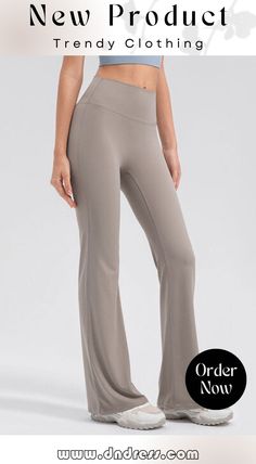 High Waist Straight Active Pants High Stretch Solid Color Pants For Fall, High Stretch Solid Pants For Fall, Stretch Gray Wide Leg Pants For Fall, Gray Stretch Wide Leg Pants For Fall, Sporty Stretch Wide Leg Ankle-length Pants, Casual Straight Leg Pants With High Stretch, Casual Straight Leg High Stretch Pants, Sporty Stretch Ankle-length Wide Leg Pants, Gray Relaxed Fit Workout Pants