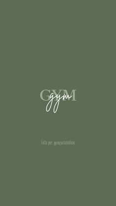 the word glam written in white on a dark green background with an ornate font