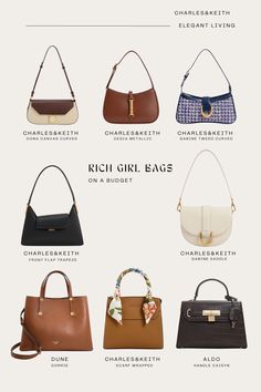 Capsule Bags Wardrobe, Luxury On A Budget Fashion, Purses Every Woman Should Own, Bags Inspo Aesthetic, Bags Capsule Wardrobe, Cheap Bags That Look Expensive, Capsule Wardrobe Purses, Chic Bags Classy, Elegant Purses Classy