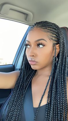 Cute Box Braids, Chestnut Hair, Long Box Braids, Braids Hairstyles Pictures