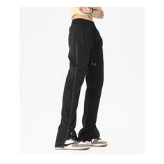 Unisex Zipper Hem Casual Pants - vanci.co Sporty Nylon Bottoms With Zipper Closure, Stretch Bottoms With Zipper For Streetwear, Stretch Bottoms With Zipper Closure For Streetwear, Sporty Stretch Pants With Zipper Closure, Casual Stretch Pants With Zipper Closure, Stretch Trousers With Zip Fly, Wide Leg Stretch Pants With Zip Fly, Stretch Bottoms With Zip Fly For Streetwear, Stretch Nylon Wide Leg Pants