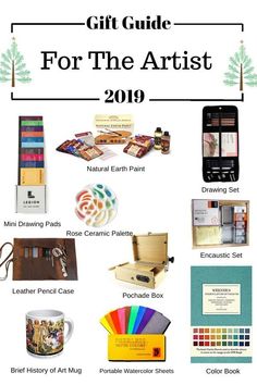 the gift guide for the artist 2009 is shown in this graphic above it's contents