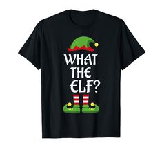 PRICES MAY VARY. Lightweight, Classic fit, Double-needle sleeve and bottom hem Cute Christmas Pajamas, Elf Pajamas, Christmas Elf Costume, Elf Family, Elf Funny, Elf T Shirt, Top Christmas Gifts, Tipsy Elves, Elf Shirt