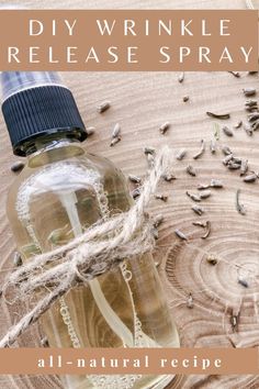 This is the best wrinkle-release spray diy recipe that I have ever made! And I have tried quite a few since ironing is one of my least favorite chores. Plus there are times when your clothing needs a bit of refreshing. If you are looking to make an all-natural diy wrinkle release spray, then make sure to give this one a try. Diy Wrinkle Release Spray, Diy Wrinkle Release, Wrinkle Release Spray, Diy Wrinkles, Wrinkle Release, Homemade Laundry, Natural Laundry