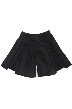 Knee-length shorts with pleated panels down the front and back of each leg. Sits mid/ low rise with side pockets. 100% Cotton Made in LA, limited stock. Short Accordion Pleated Bottoms For Workwear, Casual Bottoms With Accordion Pleats In Short Length, Pleated Knee-length Shorts For Work, Spring Bottoms With Accordion Pleats And Short Length, Pleated Shorts For Workwear, Pleated Shorts For Work, Pleated Workwear Shorts, Fitted Short-length School Uniform Bottoms, High-waist School Uniform Bottoms For Summer