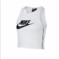 Womens Nike Hrtg Tank, Large Nwt White Cotton Sports Crop Top, White Crew Neck Crop Top For Sports, White Casual Nike Tank Top, Casual White Nike Tank Top, Sleeveless Shirt Women, Nike Compression, Nike Fit, Nike Tank, Nike Tank Tops