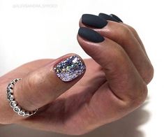 Unghie Sfumate, Classy Nail Designs, Valentine Nails, Nails Design With Rhinestones, New Year's Nails, Classy Nails