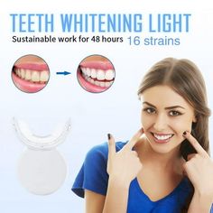 Main Feature One Treatment A Day for 30 MinutesStrong enough to remove stains while being gentle enough for sensitive teeth. Accelerating Light Speed Up The Whitening ProcessThe tooth whitening kit contains 16/24bulbs for high efficiency. IP67WaterproofEvery part can be cleaned, safer and more hygienic With smart switchTouch the switch, the instrument can automatically stop working when it arrives Product details For 30 minutes a day, white teeth make you smile confidently Package Dimensions : 7 Teeth Whitening Led, White Teeth Tips, Best Teeth Whitening Products, Teeth Whitening At Home, Teeth Tips, Tooth Whitening, Homemade Facial Mask, Teeth Whitening Gel, Loose Tooth