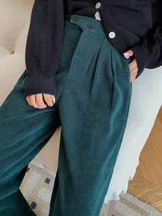 This is Aha moment!


This is a pair of stripe chenille buttoned straight pants. It's made with polyester and cotton. Meets your daily outfit needs, and shows stylish and unique charm


Product Feature


Unique two buttons design, adds the sense of layer
Anti-wrinkle and wear-resistance fabric.
Wide leg design, leisure, and lazy High Waist Green Wide Leg Pants For Fall, Green High-waist Fall Dress Pants, Winter Green High-waisted Pants, Green High-waisted Pants For Winter, Green High-waist Dress Pants For Fall, High-waist Green Dress Pants For Fall, High Waist Green Dress Pants For Fall, High Waist Green Bottoms For Winter, Trendy Ankle-length Pants For Winter