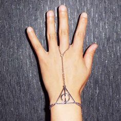 Harry Potter Bracelet, Steampunk Rings, Harry Potter Deathly Hallows