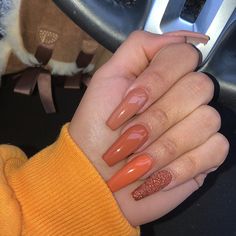 ✨✨🍂🍁FALLMBRE🍁🍂✨✨ #NadiaOrnelas #NailsByNadia #Nailfie #ElPaso #FallNails #longnails #NailsOfInstagram #nailsonfleek #baddienails fall… Orange Nail, Blessed Wednesday, Unghie Nail Art, Fall Nail Art Designs, October Nails, Fall Acrylic Nails, Acrylic Nails Coffin, Orange Nails, Autumn Nails