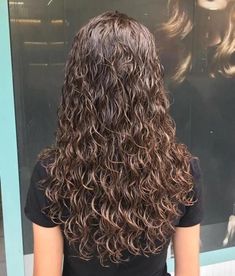 Perm Long Hair, Spiral Perm Long Hair, Loose Perm, Perm Curls, Wavy Perm, Long Hair Perm, Curly Perm, Curly Hair Photos, Hair Salons