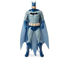 the batman action figure is on display in front of a white background and it's blue