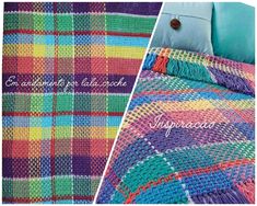 a colorful blanket with the words congratulations on it and an image of a plaid bed spread