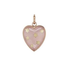 Pink Gold Heart Charm Pendant Jewelry, Pink Gold Pendant Jewelry With Charms, Pink Vintage Charm Pendant Jewelry, Pink Charms For Valentine's Day Anniversary, Pink Charms For Anniversary On Valentine's Day, Pink Charms For Anniversary And Valentine's Day, Pink Charms For Anniversary Or Valentine's Day, Pink Star Charm Pendant Jewelry, Pink Charms Jewelry For Wedding