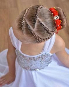 Dance Hairstyles, Easter Hairstyles For Kids, Hair Braid Videos, Easter Hair Bow