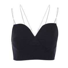 tee | fairypeony Belly Top, Black Corset Top, Vest Crop Top, Black Spaghetti Strap, Spaghetti Strap Crop Top, Backless Crop Top, Black Camisole, Backless Top, Womens Cami