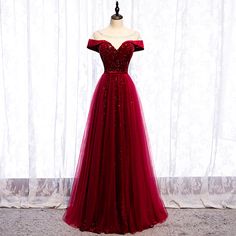 Velvet Evening Dress, Velvet Prom Dress, Floor Length Prom Dresses, Burgundy Prom Dress, فستان سهرة, Tulle Prom Dress, Glam Dresses, Red Prom Dress, Formal Dresses Prom