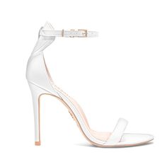 VENUS White Tuxedo - Sustainable Vegan Strappy Sandals - VEERAH White Stilletos, Ball Heels, White Stiletto Heels, Goddess Of Love And Beauty, White Dance, White Strappy Heels, Vegan Heels, Homecoming Shoes, White Strappy Sandals