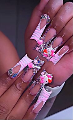 Kawaii Freestyle Nails, Bubble Nails, Nail Lab, Hot Nail Designs, Fye Nails, Nail Business, Nails Inspired, Long Nail Designs