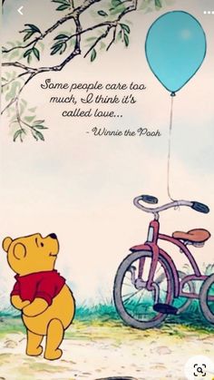 winnie the pooh and her bike with a quote on it that says, the great pleasure in life is doing what people say you cannot