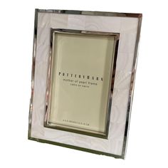 a white and silver frame with the words potteryman on it