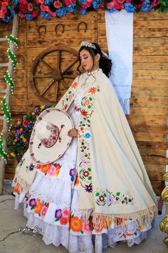 White Mexican Quinceanera Dresses, Embroidery Quinceanera Dresses, Traditional Mexican Dress Wedding, Virgin Mary Quinceanera Dress, Mexican Themed Wedding Dress, Mexican Theme Quinceanera Dresses, Quinceanera Mexican Theme, Charra Quinceanera Dresses, Mariachi Quinceanera Dress