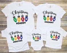 Custom Family Christmas Shirt, Christmas Crew Shirts, Christmas Party Shirt, Family Christmas Pajamas, Xmas Family Tees, Xmas Holiday Shirt HOW TO PLACE YOUR ORDER * Choose your t-shirt color * Choose your size * Choose your design&text color * PLEASE make sure all your order's steps PRODUCT DESCRIPTION T-shirt feels soft and light, with just the right amount of stretch. It's comfortable and the unisex cut is flattering for both men and women. * Solid colors are 100% combed and ring-spun cotton Christmas Family Shirts Ideas, Christmas Crew Shirts, Christmas Party Shirt, Christmas Party Shirts, Family Tees, Family Christmas Pajamas, Design Text, Shirts Ideas, Family Christmas Shirts