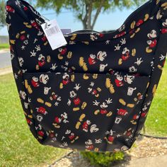 Original Mickey Disney Parks Handbag/ Crossbody Bag Nwt Black Disney Bags With Character Print, Disney Black School Bags, Disney Style Black School Bags, Casual Bags With Character Print For Daily Use, Disney Style Shoulder Bag For Daily Use, Disney Shoulder Bag With Adjustable Strap For Travel, Crossbody Shoulder Bag For Disney Trips, Black Mickey Mouse Travel Bag, Disney Crossbody Shoulder Bag For Travel