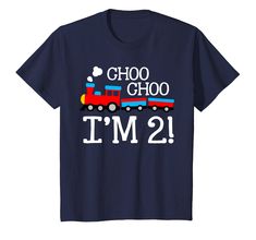 PRICES MAY VARY. This 2nd Birthday shirt for boys is perfect for your 2 year old’s train birthday party! Celebrate their special day the Choo Choo I’m Two birthday design. The train lover second birthday boy will look so cute in this train toddler shirt. This Choo Choo I’m 2 shirt is great for train birthday party supplies, favors and decorations for the birthday boy. It's the perfect 2nd birthday party idea for a Chugga Chugga Two Two party. A two year old will love this 2nd birthday tshirt for 2nd Birthday Shirt Boy Svg, Train Toddler Shirt, 2nd Birthday Tshirt, 2nd Birthday Shirt Boy, Third Birthday Boys, Second Birthday Boys, Three Birthday, 3rd Birthday Shirt, Train Birthday Party