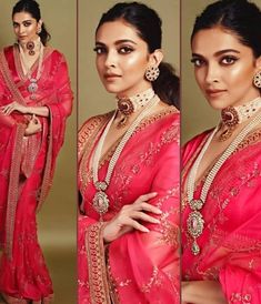 Bollywood Designer Sarees, Pure Georgette Sarees, Saree Draping Styles, Indian Sari Dress, Indian Accessories, Indian Designer Sarees, Net Saree, Red Saree, Long Neck