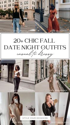 Looking for fall date outfits that are chic, simple, dressy, and classy? See 20+ chic and modern fall date night outfits that have an elevated, minimal, and classy vibe! Fall date night outfit 2023, chic style, chic night out fashion. photo: @fashion_jackson@styleidealist@seeannajane@lovefashionfriends@lauren_bakewell Fall Dinner Outfit 2023, Fall Outfits 2023 Date Night, Going Out To Dinner Outfit Fall, Fall Outfits 2023 Night Out, Going Out Outfits Fall 2023, Brewery Outfit Fall Night, Evening Fall Outfits, Datenight Fall Outfits Casual, Dinner And Drinks Outfit Fall