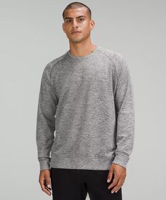 Engineered Warmth Long Sleeve Crew | Men's Hoodies & Sweatshirts | lululemon Cold Weather Activities, Technical Clothing, Weather Activities, Mens Lululemon, Men's Hoodies, Lululemon Men, Athletic Apparel, Textured Knit, Crew Sweatshirts