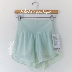 Description: Lululemon Nulu And Mesh High-Rise Yoga Short 3.5" In Kohlrabi Green (Kogr). Very Light Mint Green Pastel Color. Released In May 2023. Discontinued Color. Special Collector’s Item. Rare, Htf Item. Designed For Yoga. Nearly Weightless; Lightweight & Airy. Made Of Buttery Soft Nulu Fabric With Added Lycra. Has A Mesh Fabric Shell Or Overlay. Has A Soft, Brushed Elastic Waistband. Has A Built-In Liner. Has A Back Drop-In Pocket. 4" Length With A 3.5" Liner. Sold Out. Size: Size 4 Condit Yoga Short, Green Pastel, Light Mint Green, Lululemon Shorts, May 2023, Pleated Shorts, Cycling Shorts, High Rise Shorts, Off White Color